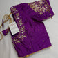 Kardana Purple Pearls Maggam Blouse