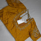 Kardana Gold Yellow Pearls Maggam Blouse