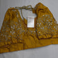 Kardana Gold Yellow Pearls Maggam Blouse