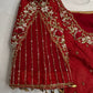 Kardana Red Maggam Pearl Work Blouse