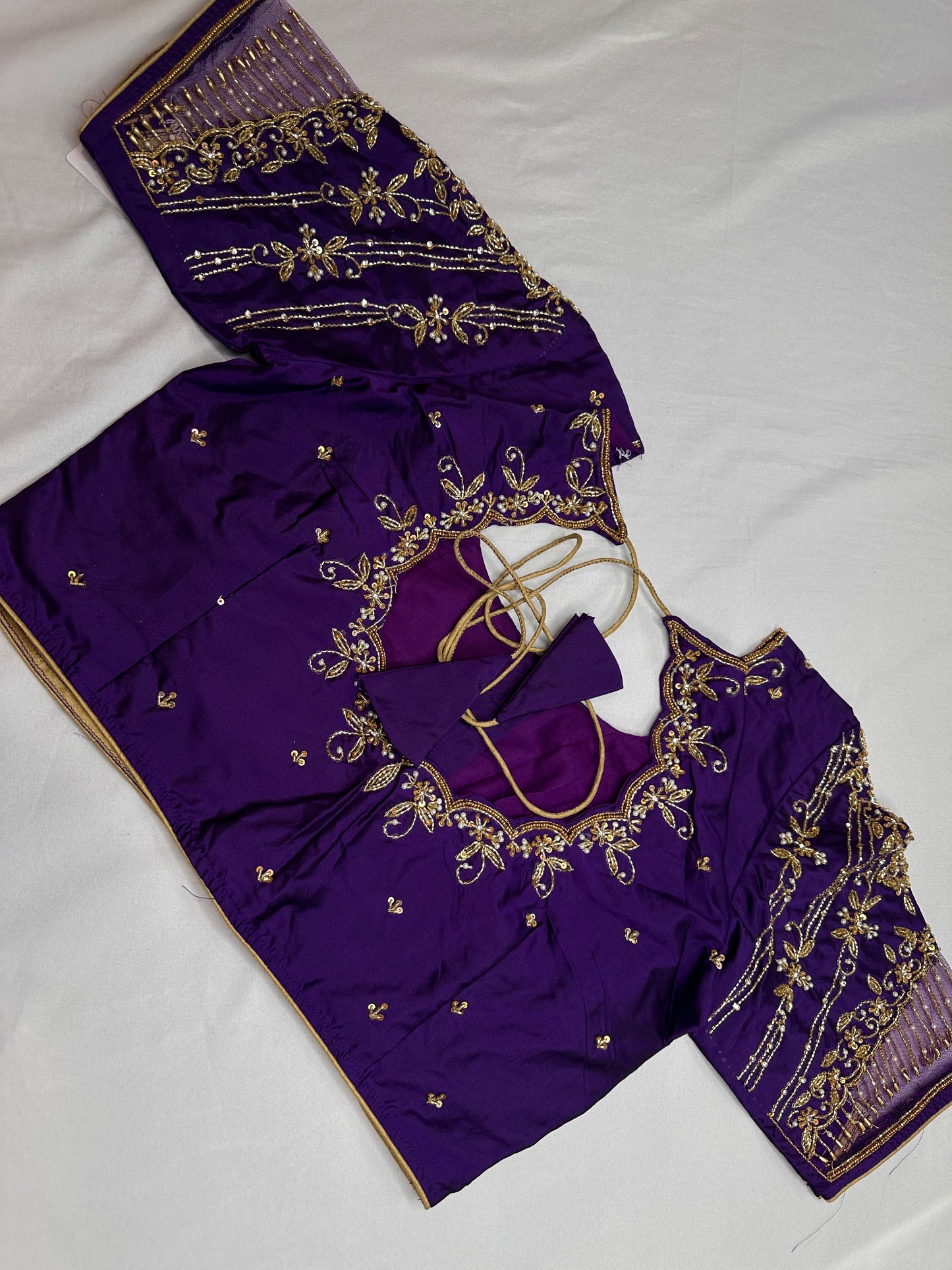 Kardana Purple Maggam Blouse