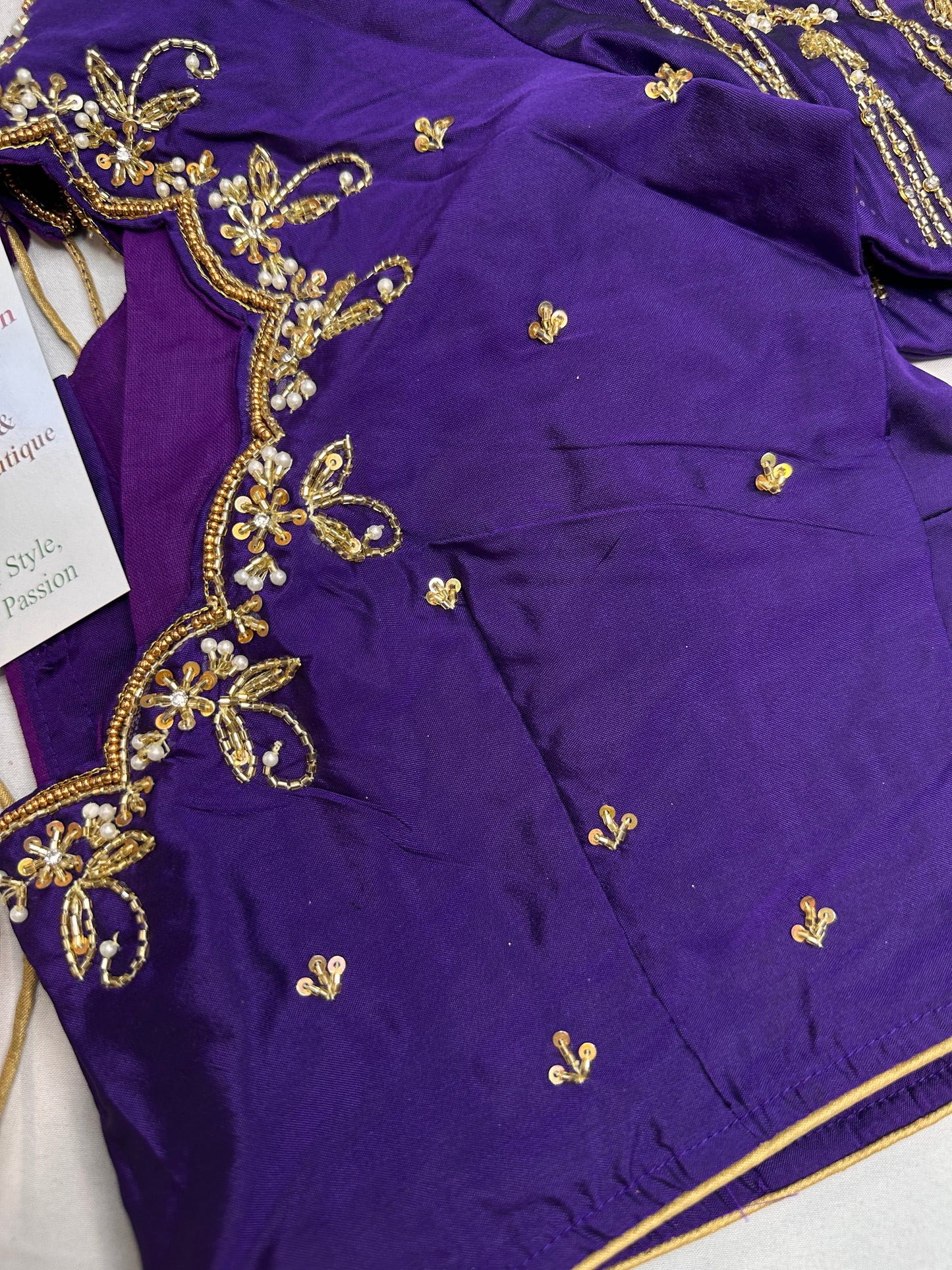 Kardana Purple Maggam Blouse