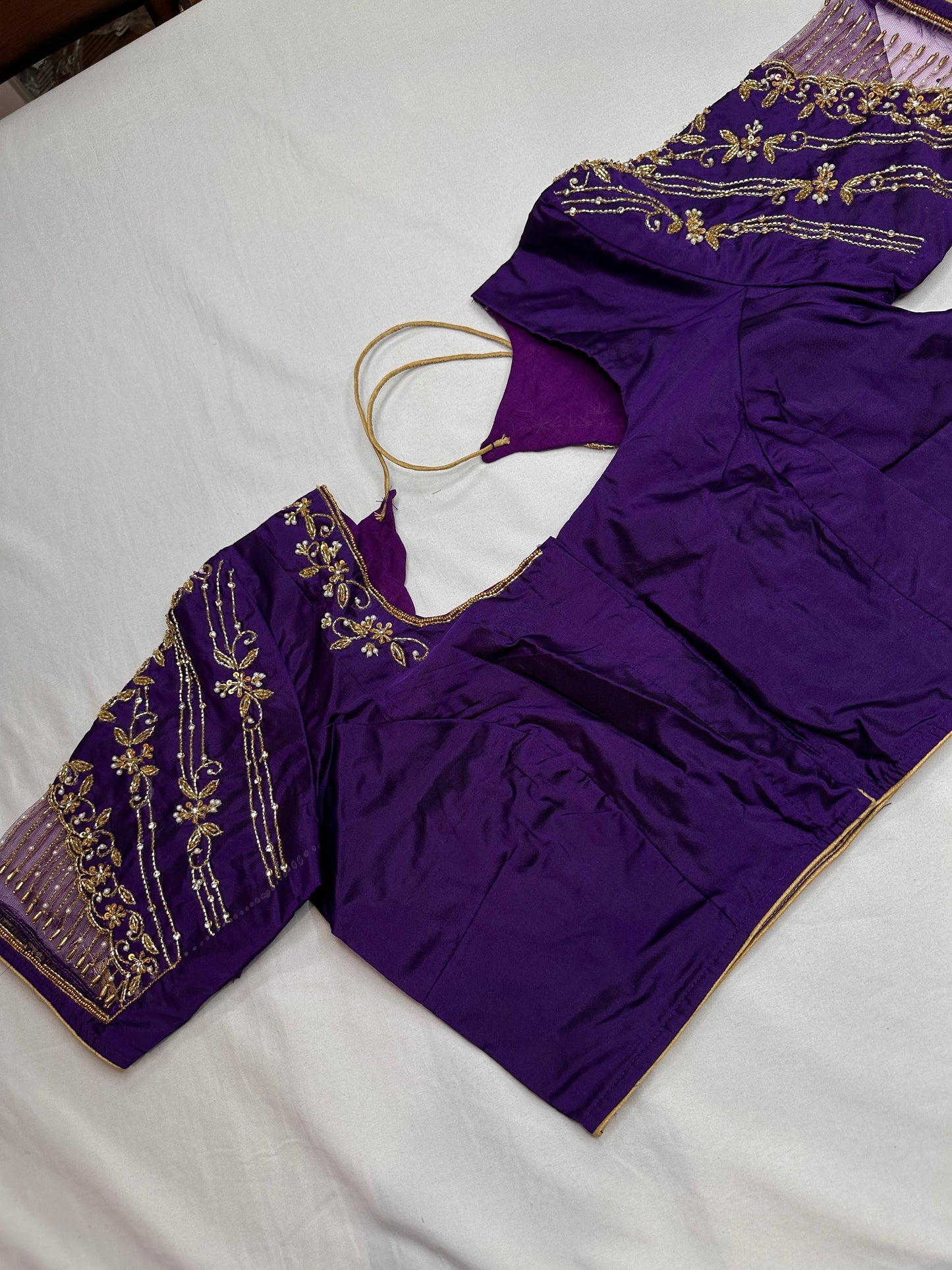 Kardana Purple Maggam Blouse