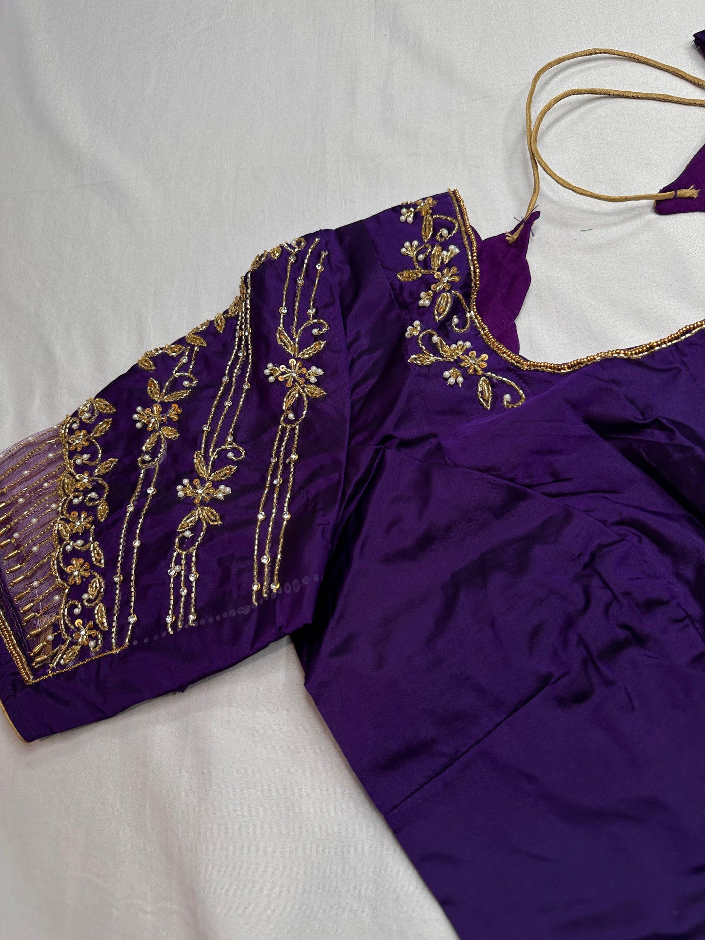 Kardana Purple Maggam Blouse