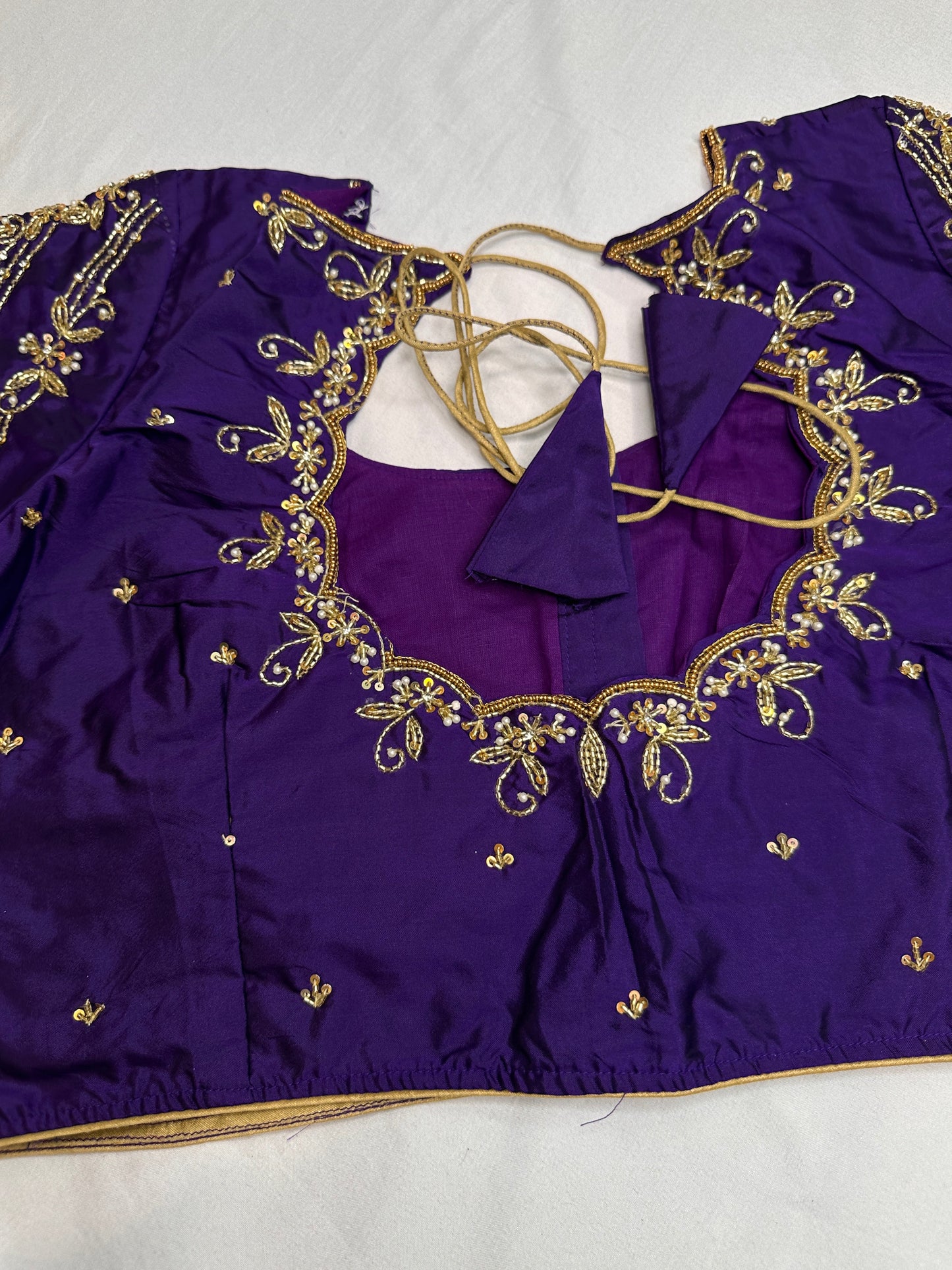 Kardana Purple Maggam Blouse