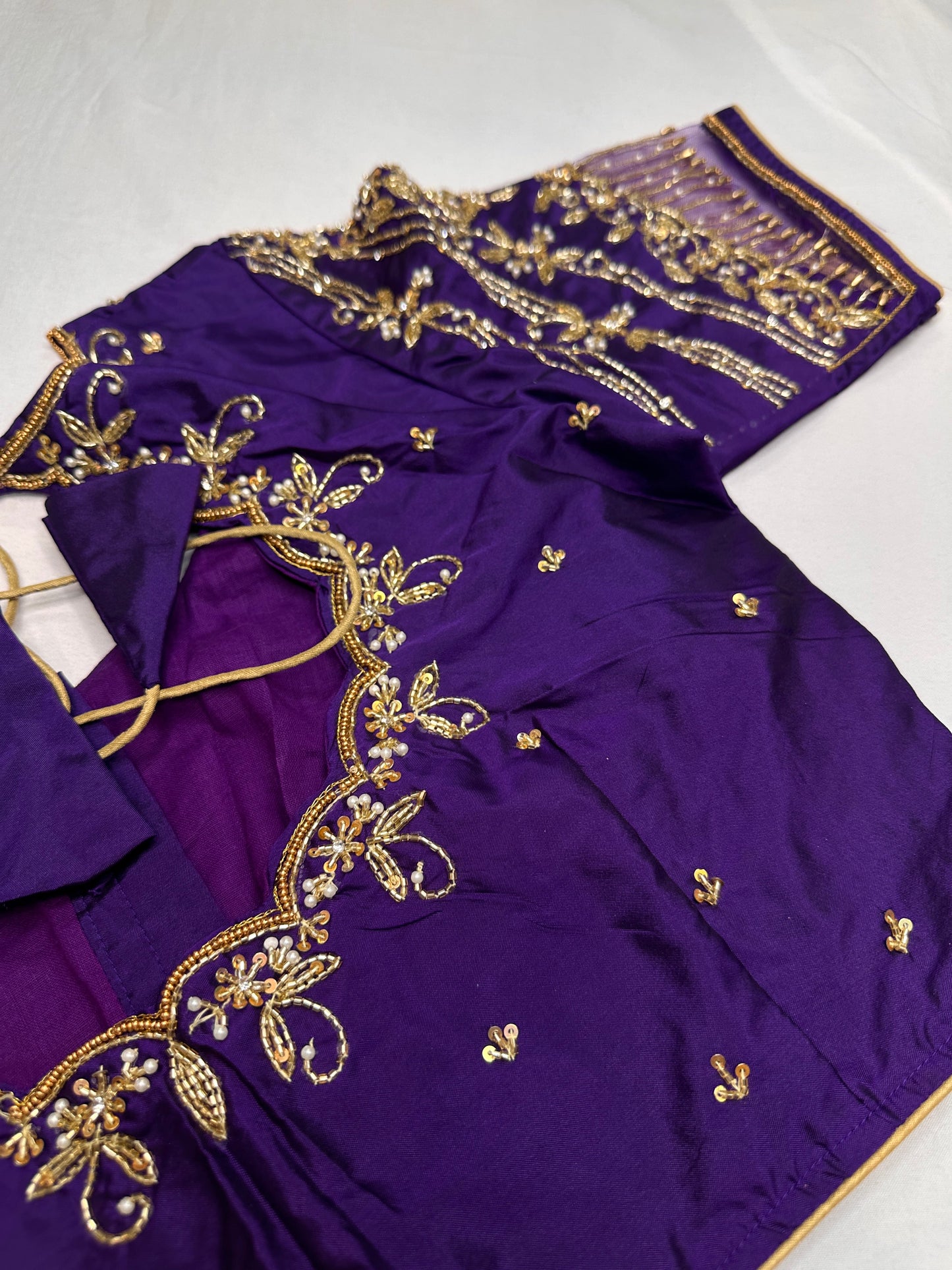 Kardana Purple Maggam Blouse