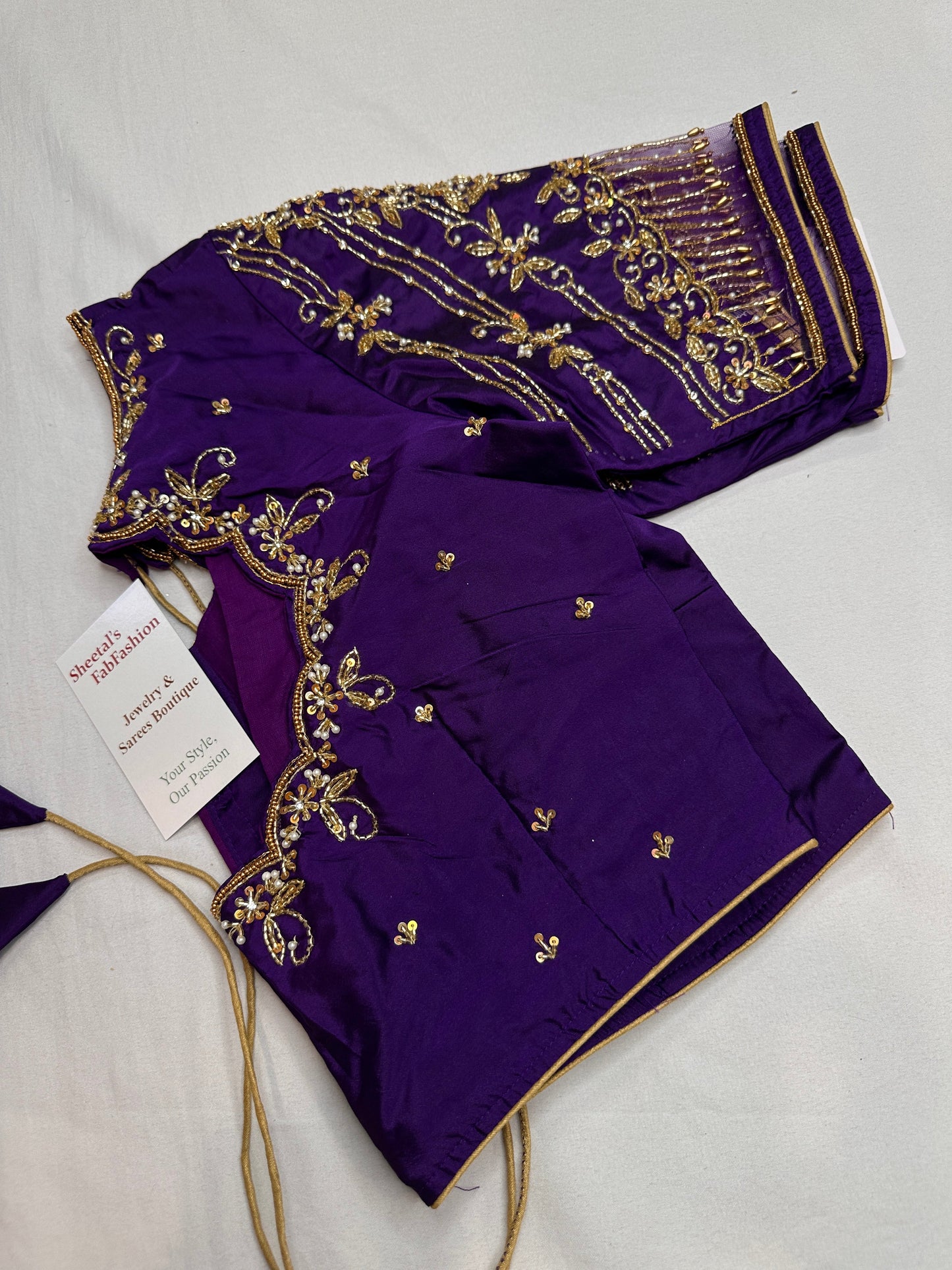Kardana Purple Maggam Blouse