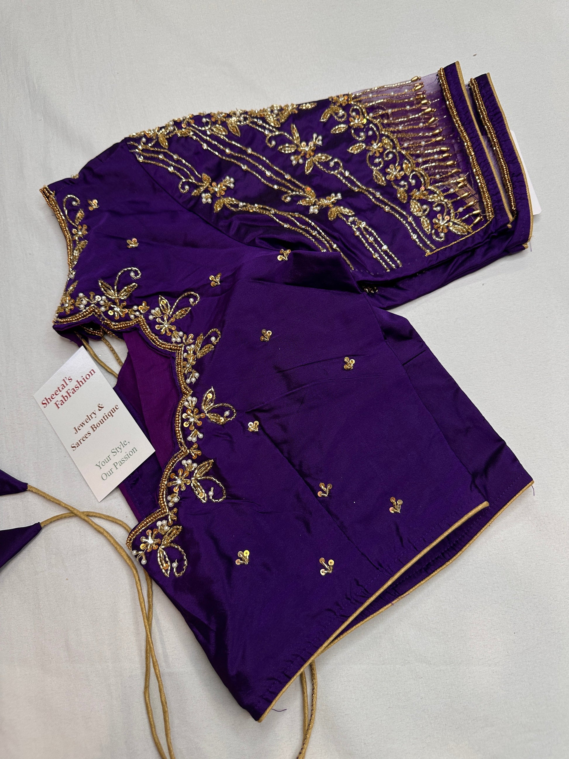 Kardana Purple Maggam Blouse