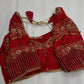 Kardana Red Color  Maggam Blouse