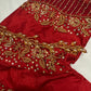 Kardana Red Color  Maggam Blouse