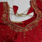 Kardana Red Color  Maggam Blouse