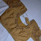 Gold Kardana Net Sleeves Maggam Blouse