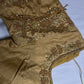 Gold Kardana Net Sleeves Maggam Blouse