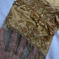 Gold Kardana Net Sleeves Maggam Blouse