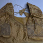 Gold Kardana Net Sleeves Maggam Blouse