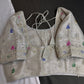Silver Tissue Multi Color Maggam Blouse