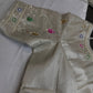 Silver Tissue Multi Color Maggam Blouse