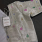 Silver Tissue Multi Color Maggam Blouse