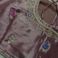 Tissue Mavve Purple Multi Color Maggam Blouse