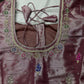 Tissue Mavve Purple Multi Color Maggam Blouse