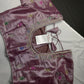 Tissue Mavve Purple Multi Color Maggam Blouse