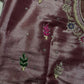 Tissue Mavve Purple Multi Color Maggam Blouse