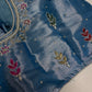 Tissue Multi Color Blue Maggam Blouse