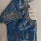 Tissue Multi Color Blue Maggam Blouse