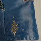 Tissue Multi Color Blue Maggam Blouse