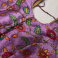 Purple Silk Kalamkari Sequence Blouse