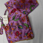 Purple Silk Kalamkari Sequence Blouse