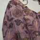 Mauve Purple Silk Kalamkari Sequence Blouse