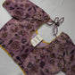 Mauve Purple Silk Kalamkari Sequence Blouse