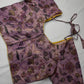 Mauve Purple Silk Kalamkari Sequence Blouse