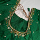 Green Kardana Pearls Maggam Blouse