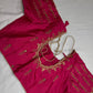 Pink Maggam Aari Embroidery Blouse