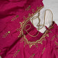 Pink Maggam Aari Embroidery Blouse