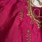 Pink Maggam Aari Embroidery Blouse