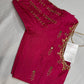 Pink Maggam Aari Embroidery Blouse