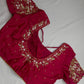 Pearl Maggam Pink Blouse