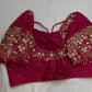 Pearl Maggam Pink Blouse