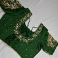 Pearl Maggam Green Blouse