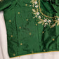 Pearl Maggam Green Blouse