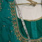 Teal Kardana Pearls Maggam Blouse