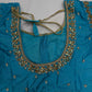 Blue Kardana Pearls Maggam Blouse