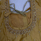 Gold Kardana Pearls Maggam Blouse
