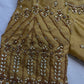 Gold Kardana Pearls Maggam Blouse