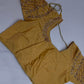 Gold Kardana Pearls Maggam Blouse