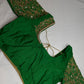 Green Kardana Maggam Blouse