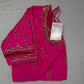 Pink Kardana Pearls Maggam Blouse